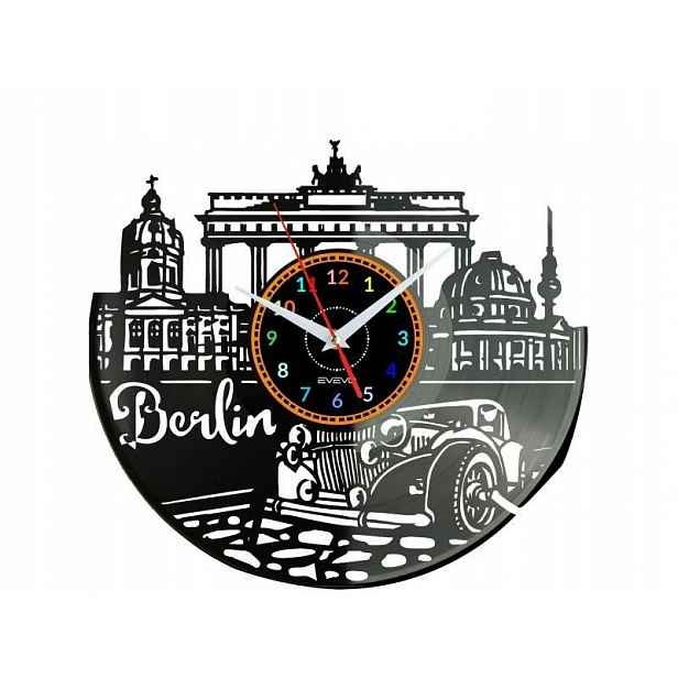 Berlín Dárek Originální dekorace do domu Hodiny z vinylové desky