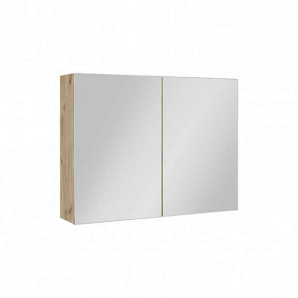 Vicco KOUPELNOVÁ ZRCADLOVÁ SKŘÍŇKA Lavia, Řemeslný dub, 80 x 60.2 cm