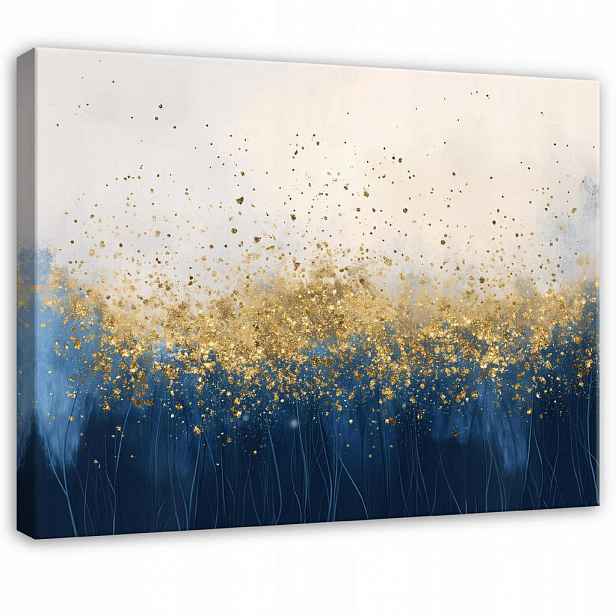 Wallarena OBRAZ na plátně Abstraktní Glamour Zlatý Moderní 100x70