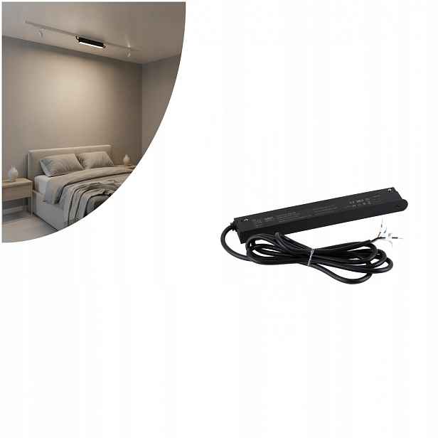 Napájecí zdroj zasunutý do magnetického kolejnicového kabelu Magnetic Easy 18247 Tk Ligh