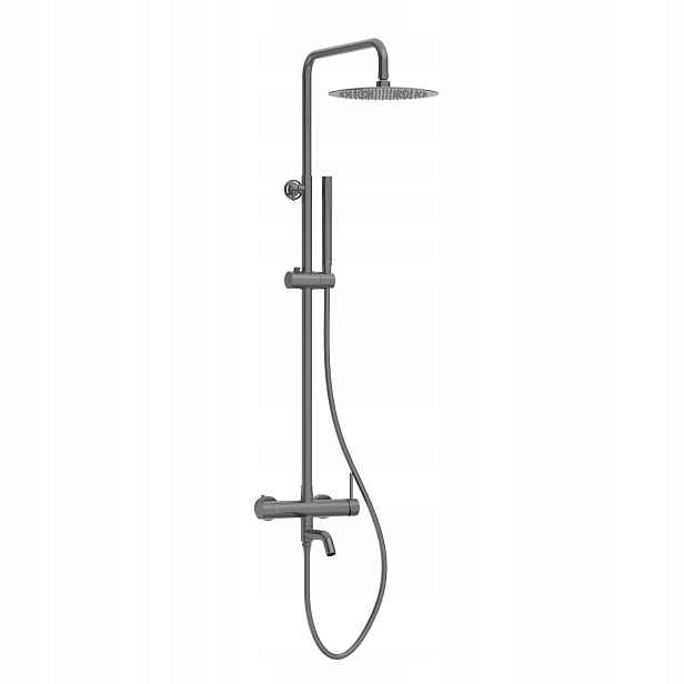 Sprchová baterie podomítková tradiční Cascade sloupová Gun Metal Balneo