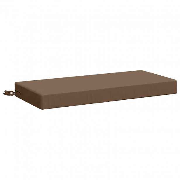 vidaXL Polštář na lavici SOEST 100% polyester Taupe 60 x 40 x 8 cm