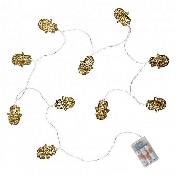 Butlers FATIMA LED Světelný řetěz kovový 10 světel