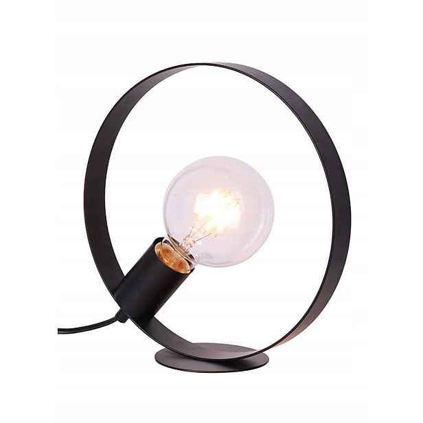 Stolní lampa kulatá černá 1x40W E27 Nexo Ledea