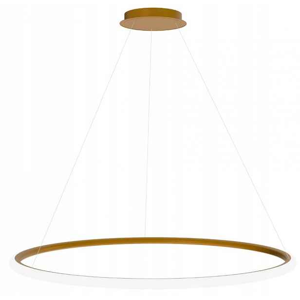 Stropní Svítidlo závěsný Kulatý 40 cm zlatý kartáčovaný Led 24W universální