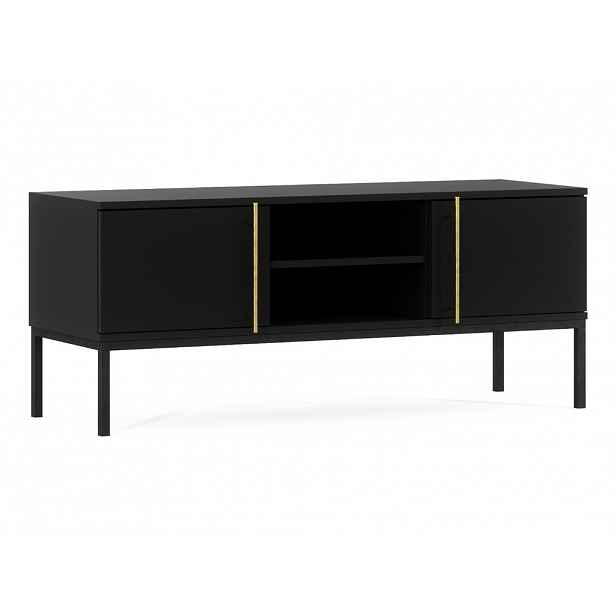 TV stolek LANZZI 120x40 cm, černý