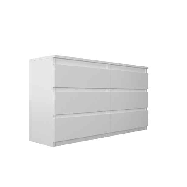 ArtAJ Komoda MAIKII 2 | bílá 140 cm