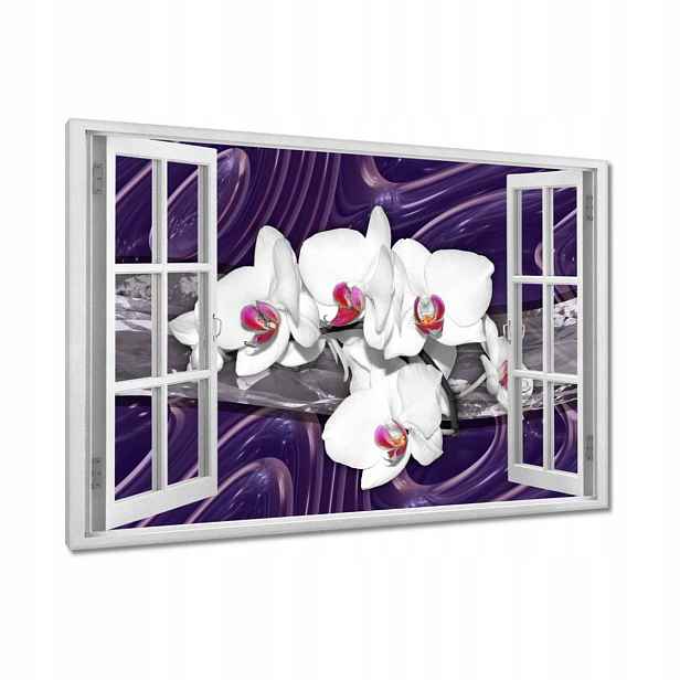 Obrazy 90x60 Mozaika s orchidejí