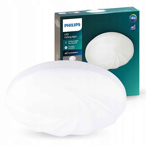 Stropní Svítidlo Stropní Svítidlo na omítku 17W 4000K Bílá Philips Shore CL202