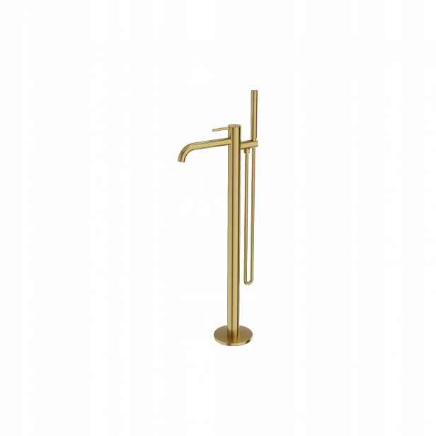 Volně stojící vanová baterie Orion Brushed Gold Elegance a funkčnost