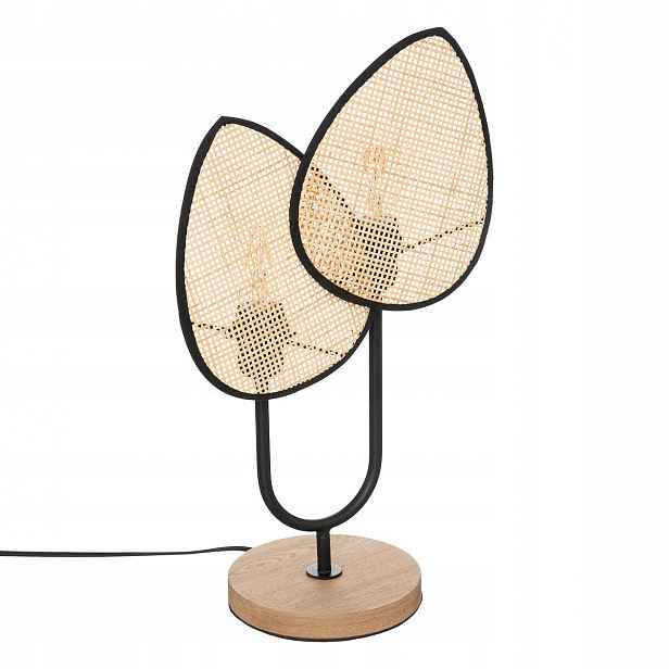 Dekorativní Lampa, ratanová pletenina, výška 44 cm