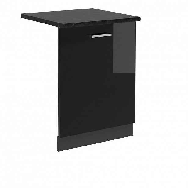 Vicco ČELNÍ PANEL MYČKY R-Line Černý vysoký lesk 60 cm , PD Antracit