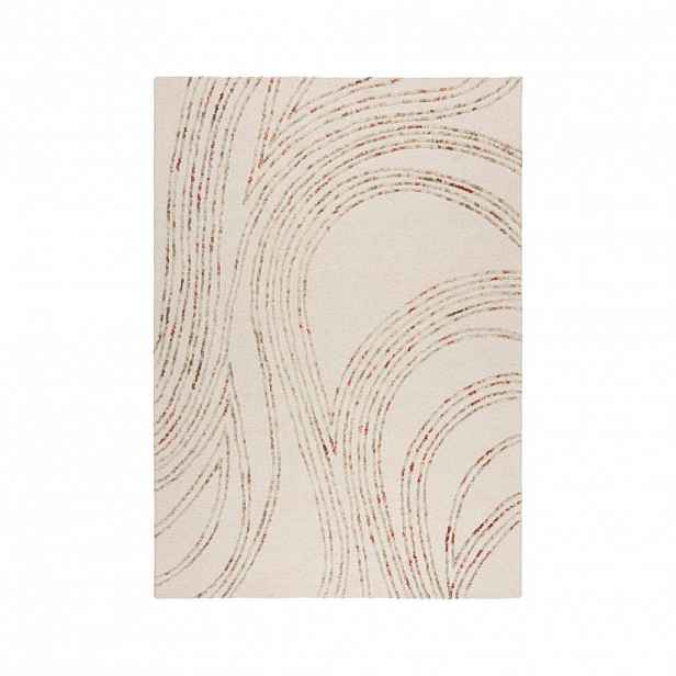 Flair Rugs VLNĚNÝ KOBEREC, 160/230 cm přírodní barvy, oranžová