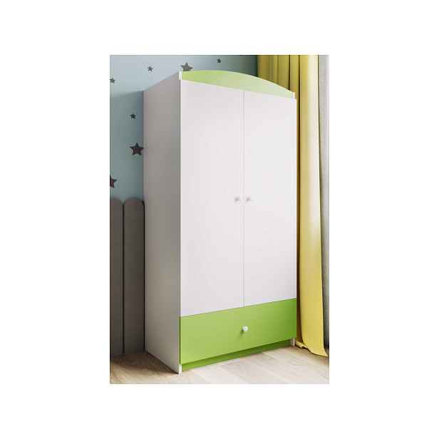 Kocot kids Dětská skříň Babydreams 90 cm zelená