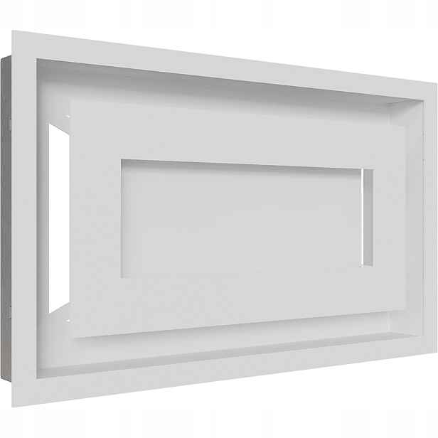 Ventilační mřížka do krbu Wind 22x37 bílá