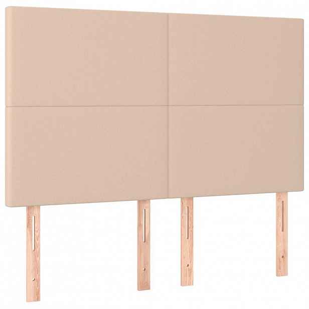 vidaXL Čelo postele Cappuccino 144x5x118/128 cm umělá kůže