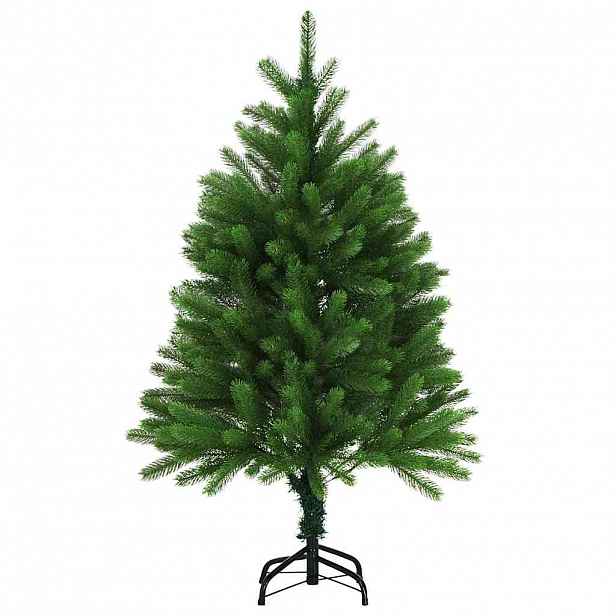 vidaXL Umělý vánoční stromek s realistickým jehličím 120 cm zelený