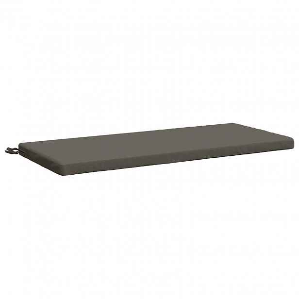 vidaXL Polštář na lavici SOEST 100% polyester Šedá 110 x 50 x 5 cm