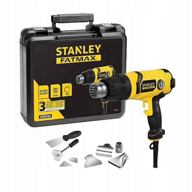Horkovzdušná Pistole Stanley Fatmax FME670K 2000W 2 stupně 50-600C 300-550 l/min