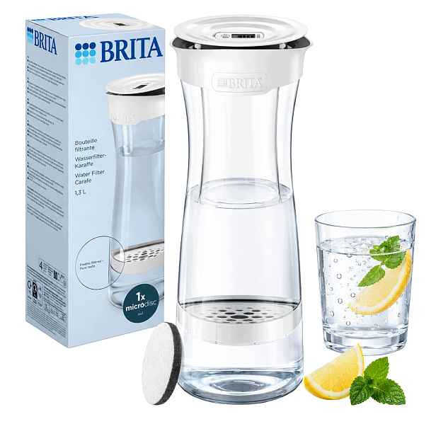 Karafa Brita s filtrační vložkou MicroDisc Filtrační láhev Bílá