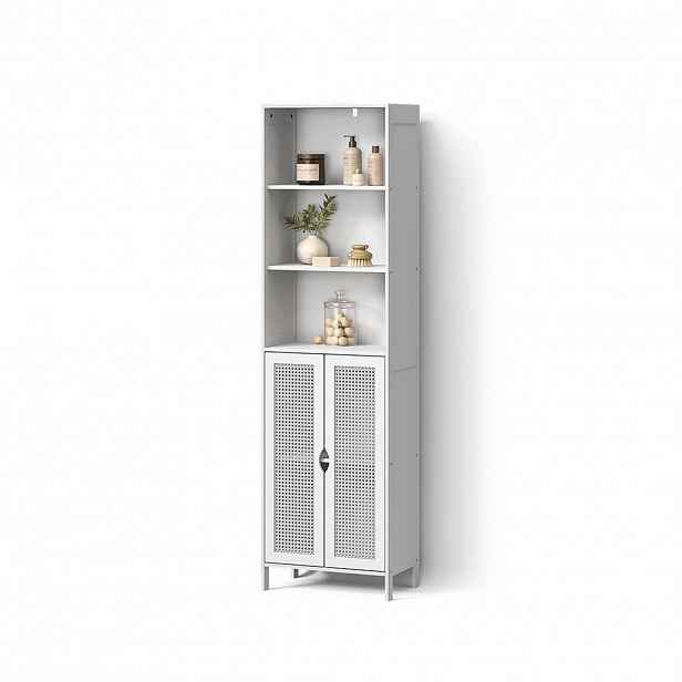 Livinity® KOUPELNOVÁ SKŘÍŇKA Mincio, Bílá, 48 x 170 cm se 2 dveřmi