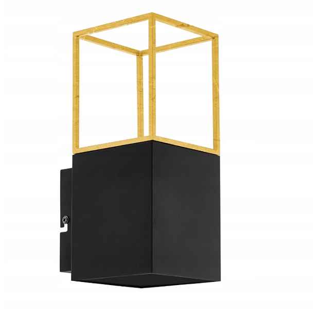 Nástěnná Lampa Eglo Montebalado GU10 Černá, Zlatá, Moderní Kov