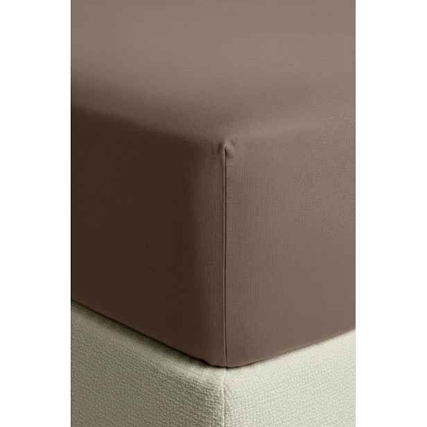 Prostěradlo Jersey 100% Bavlna 180x200x30 C. Béžová