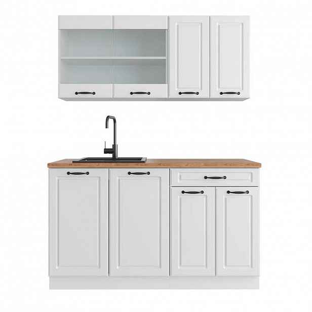 Vicco KUCHYŇSKÝ KOUT R-Line Bílý venkovský dům 140 cm , PD Dub