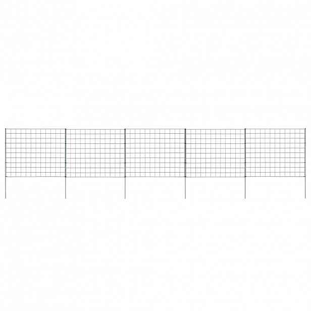 vidaXL Zahradní plot 77,5 x 64 cm zelený