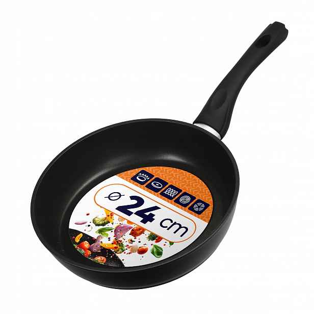 Pánev Indukce Plyn 24 cm Nepřilnavá Non-stick Na Smažení Malá