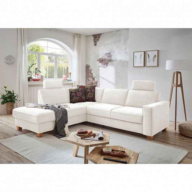 Sit & More ROHOVÁ SEDAČKA, textil, krémová