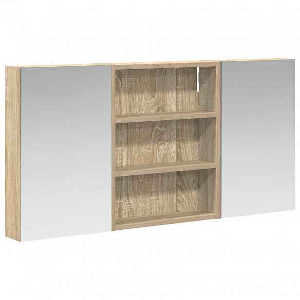 vidaXL Sada koupelnových skříněk 3 ks 100 x 10,5 x 50 cm