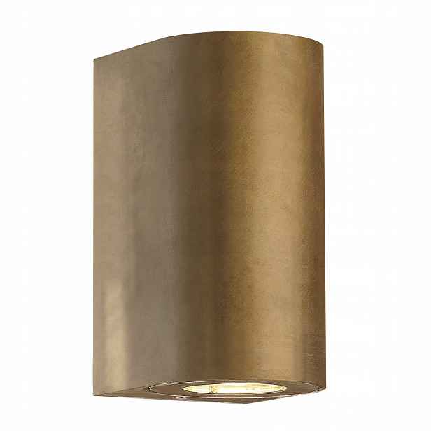 Nástěnná nástěnná lampa Mosaz Canto 2 zdroje GU10 Terasa IP44 Nordlux