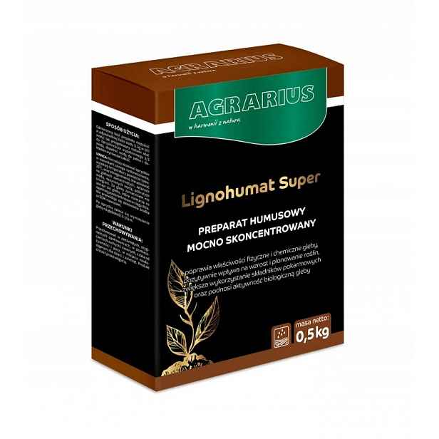 Organické hnojivo, přírodní huminové, Agrarius Lingnohumat 0,5 kg