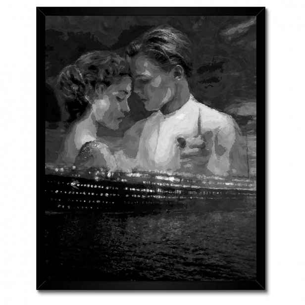 Plakáty v rámu 40x50 Titanic Černobílé