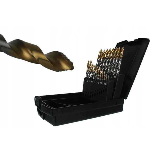 Stupňovité vrtáky do kovu Hss-g Exact TiN 1-10 mm 19 kusů Najder Maxpro