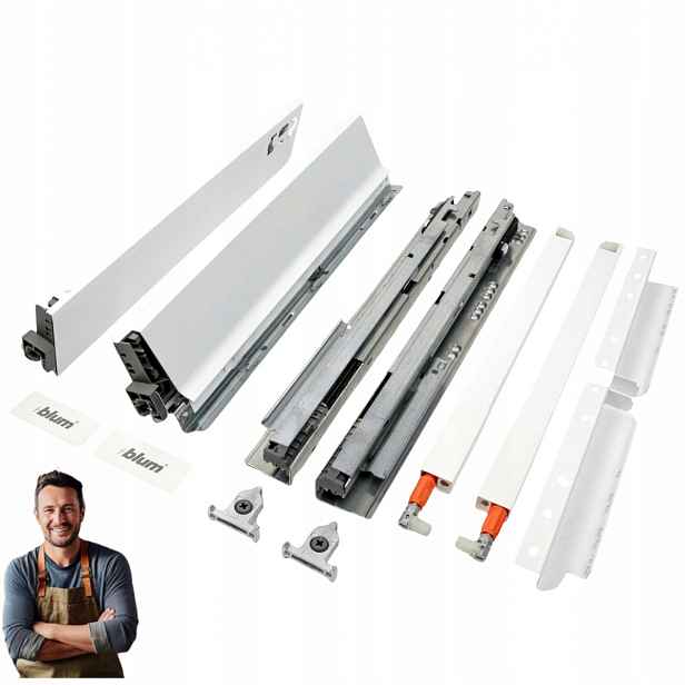 Šuplík Blum Tandembox Antaro 350 mm Vysoká 199 mm Nosnost 35 kg Bílá