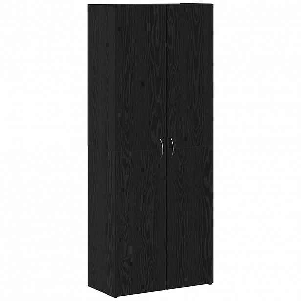 vidaXL Kancelářská skříň Černý dub 60 x 32 x 152,5 cm Kompozitní dřevo