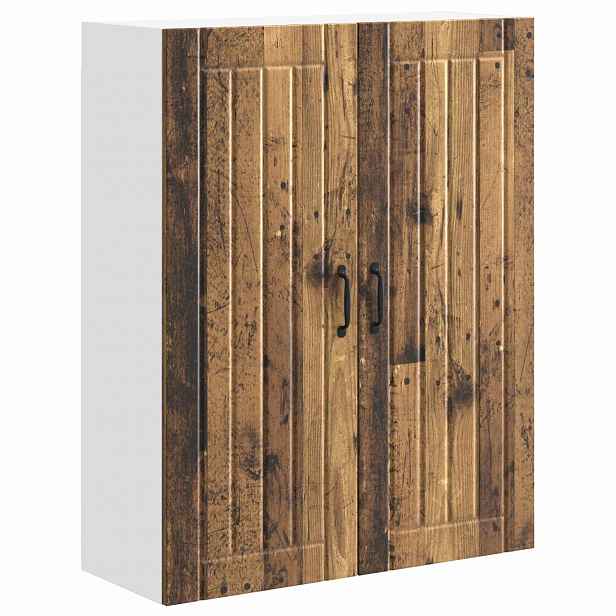 vidaXL Nástěnná skříňka LUCCA Staré dřevo 80 x 31 x 100 cm