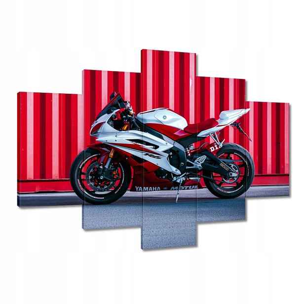 Obrazy 150x105 Bílo-červená Yamaha