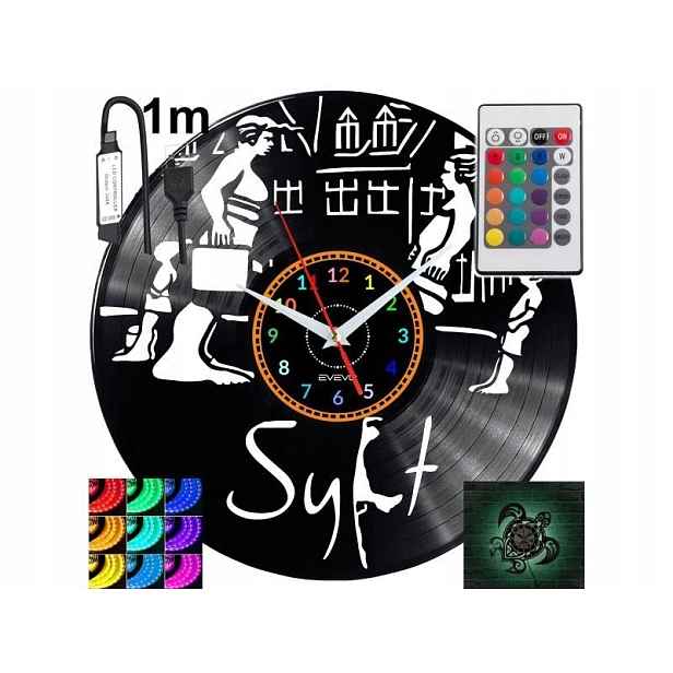 Sylt Dárek Originální dekorace do domu Hodiny z vinylové desky