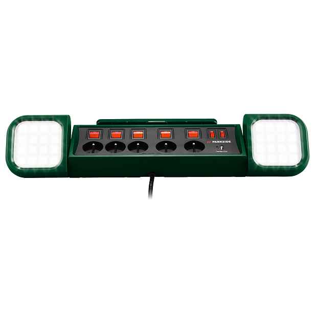 Parkside® Pracovní LED svítidlo se zásuvkovou lištou Pasd 3680 A1
