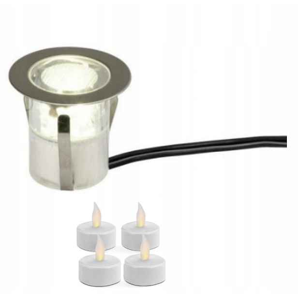 Led schodišťová lampa IP67 Led 10 Ks mini Tick punk tea