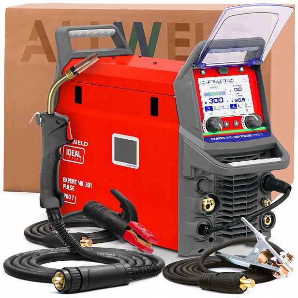 Svařovací Stroj Ideal Expert Mig 301 Pulse Pro 7 LCD 400V 300A Tig Mma Synergie