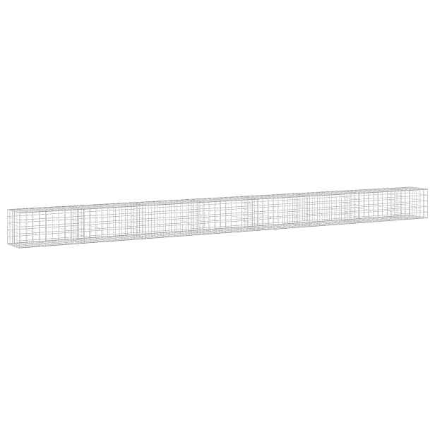 vidaXL Gabion s drátem 3,5 mm a síťkou 10x10 cm 750x50x50 cm