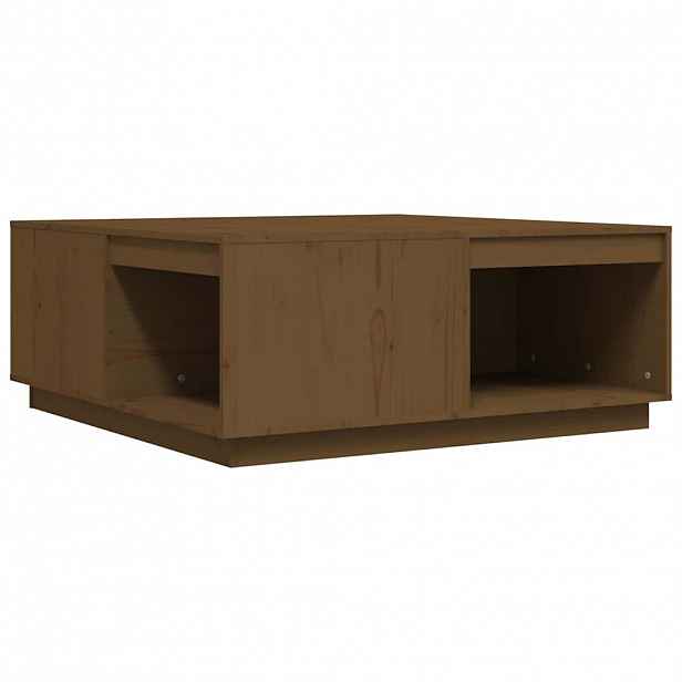 vidaXL Konferenční stolek medově hnědý 100x101x40,5cm masivní borovice