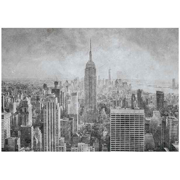 Vinylová Tapeta Na Flizelině Město New York Panorama Šedá 312x219