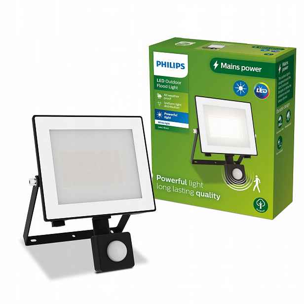 Led reflektorová lampa 30W IP65 Snímač pohybu a soumraku Philips