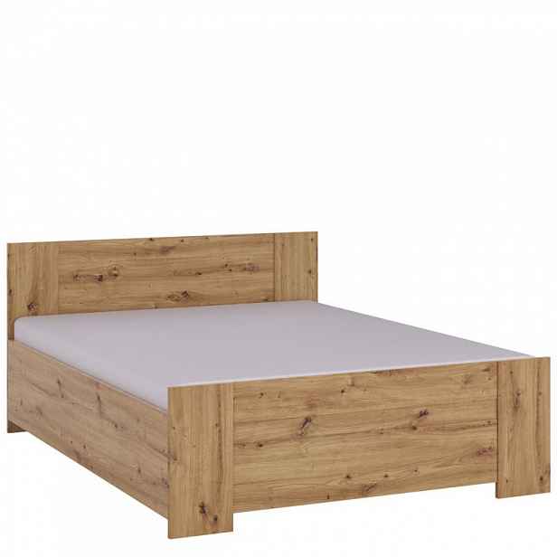 Manželská postel 160x200 CORTLAND - dub artisan