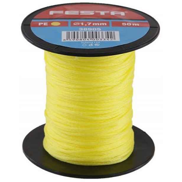 Provázek zednický Festa 1,7 mm × 50 m žlutý
